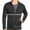 210A Men's full zip-up jacket without hood merino wool